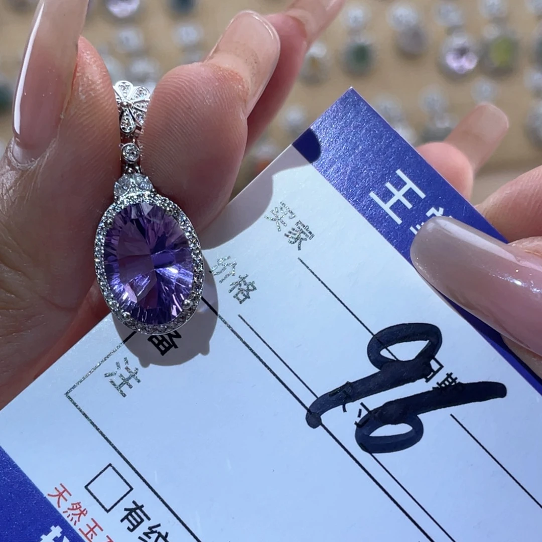 颈饰银S925镶嵌水晶