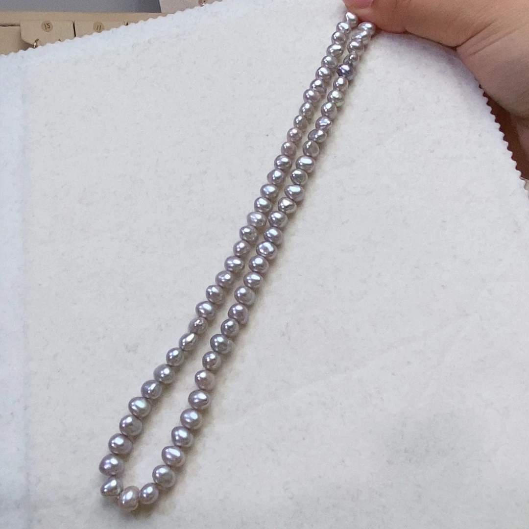 淡水珍珠颈饰银S925镶嵌