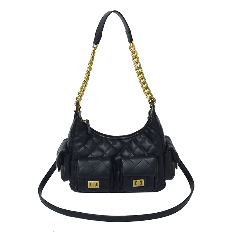 2025春季新款多口袋女士手提斜挎包