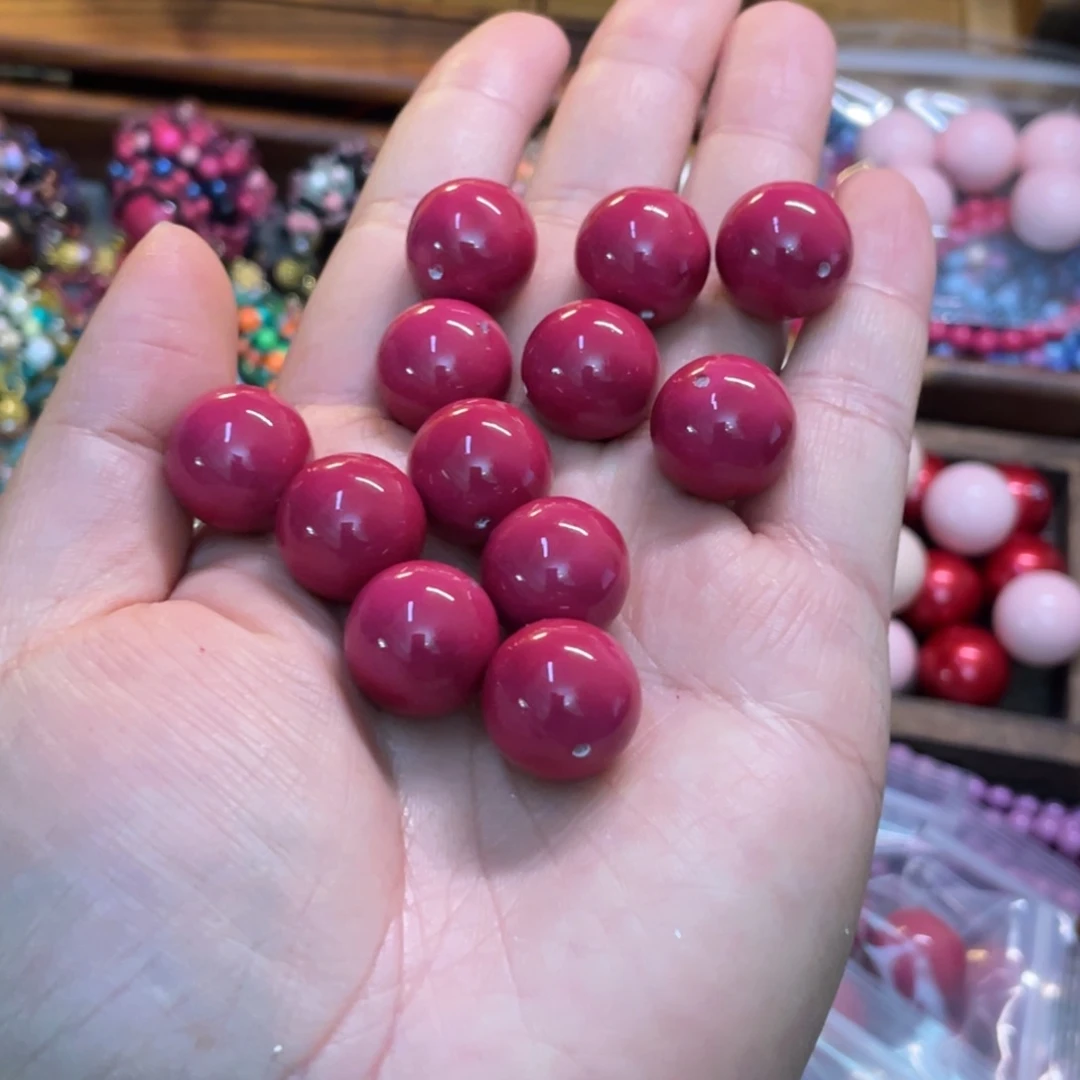 16mm6粒默认微瑕手工diy串珠编绳半成品