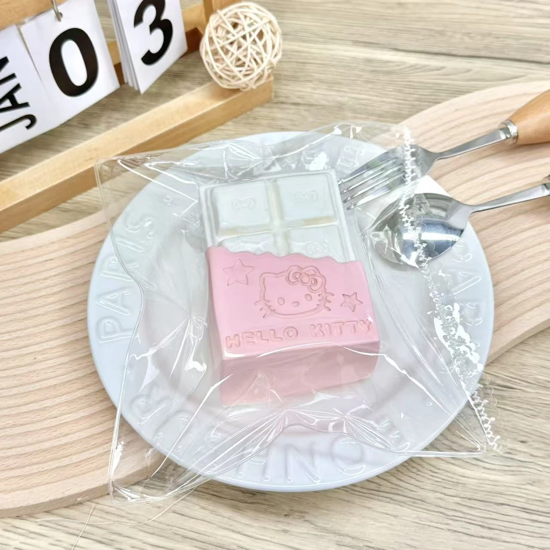 【草莓KT巧克力】纯手工食品级硅胶捏捏乐解压玩具