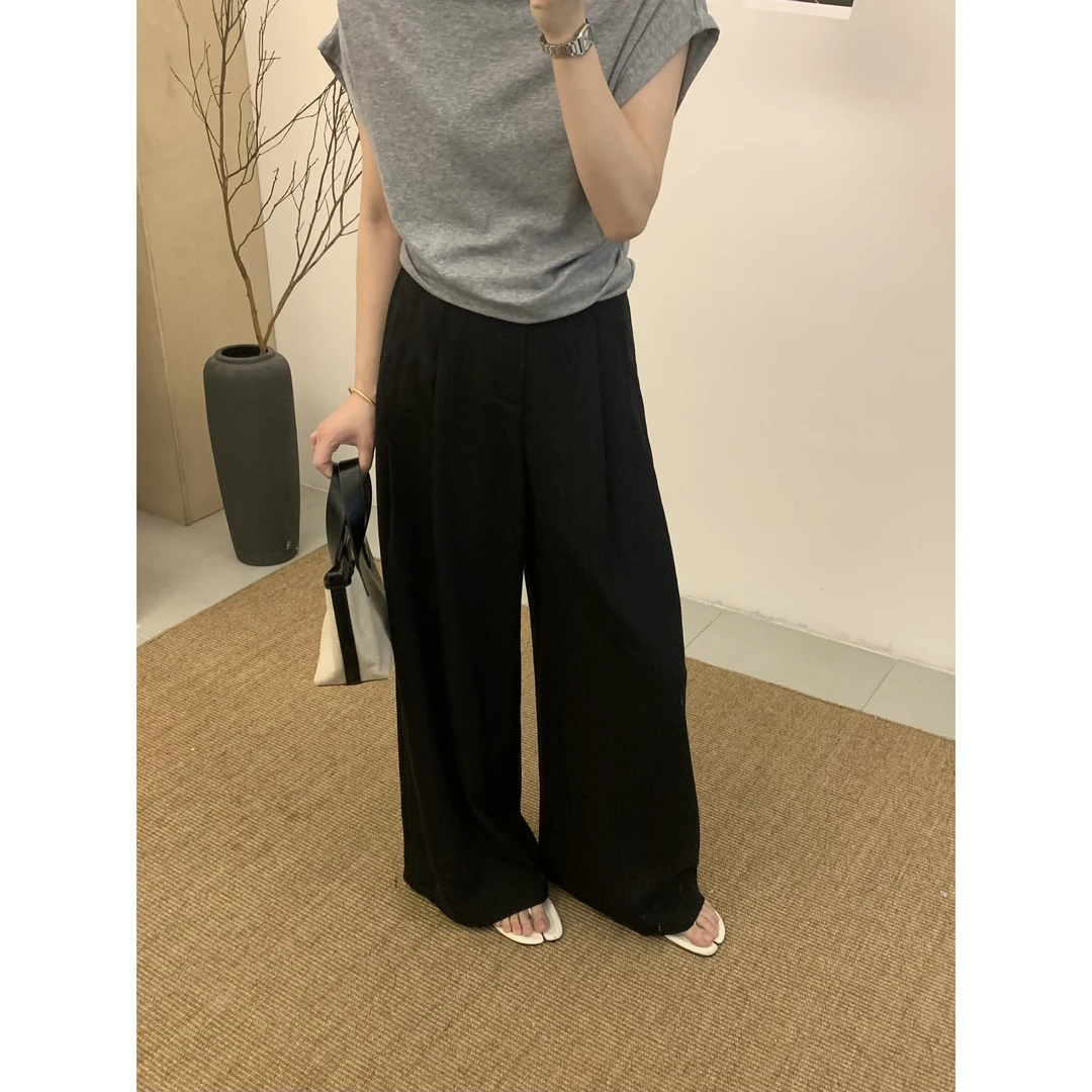 250056#完全抵抗不了！超舒适轻盈垂感~显瘦显高直筒裤