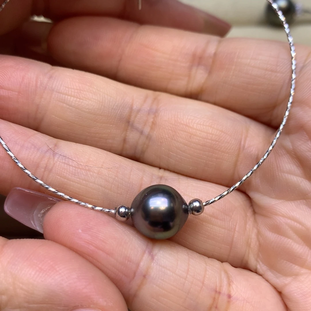 银S925镶嵌手链海水珍珠