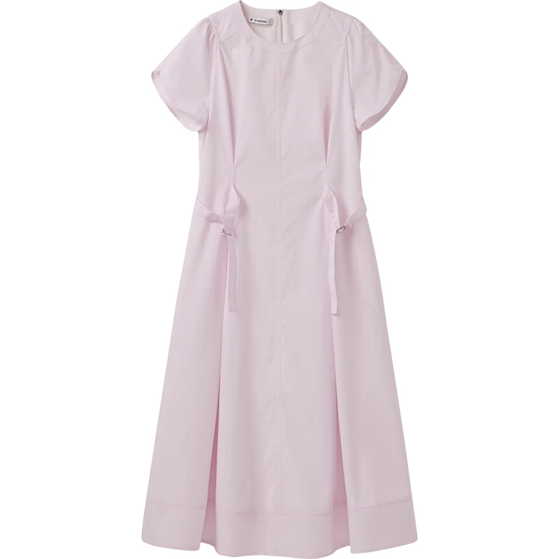 5907【赵老板专属】播微喇花型袖口连衣裙DDS2LD5907