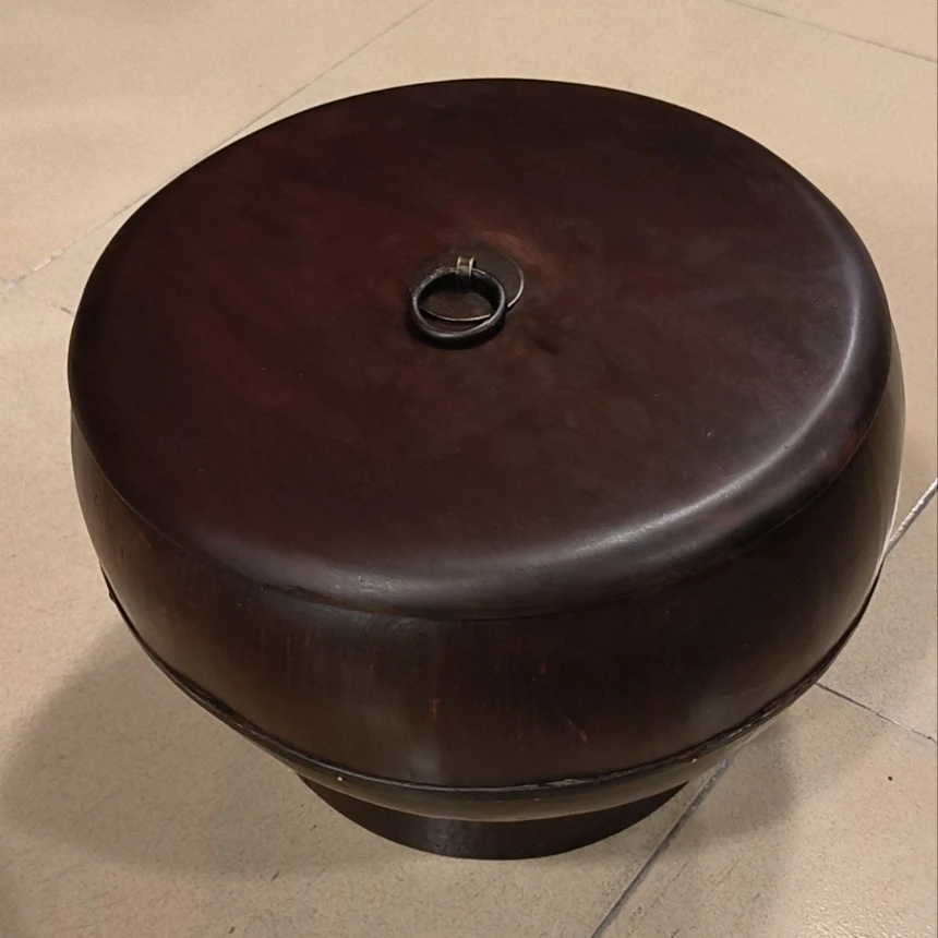 中古风木盒米桶装饰桶