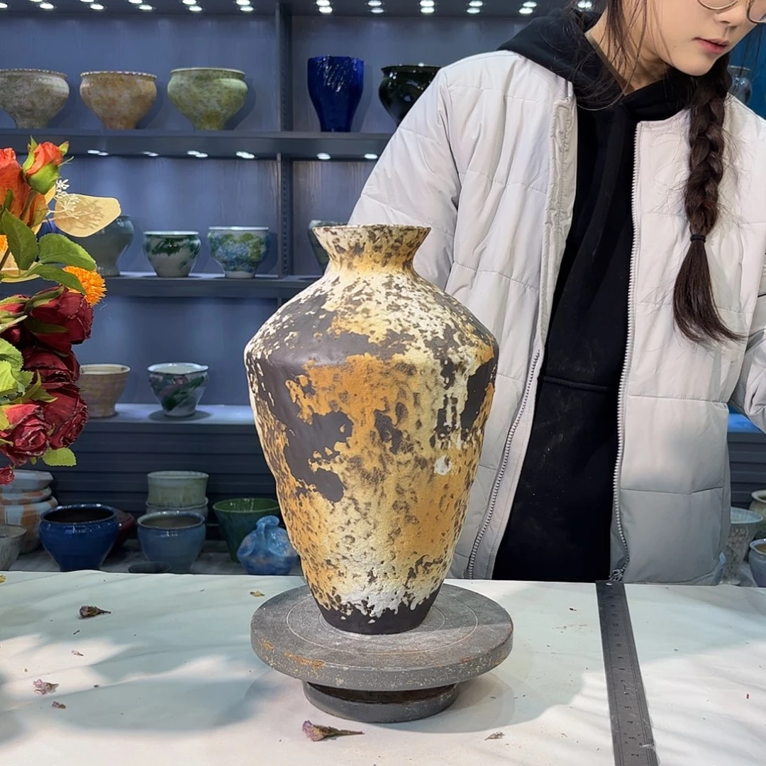 摆件陶景德镇陶瓷花瓶