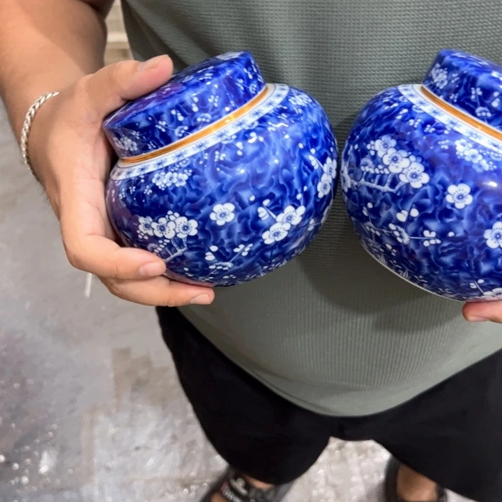 瑕疵福利品陶瓷茶叶罐介意勿拍