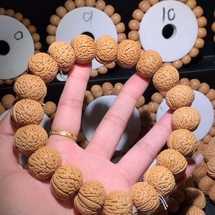 手串桃核白月光手持