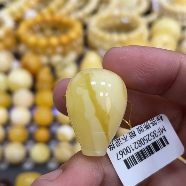 裸石蜜蜡未镶嵌18.4mm浓蜡妖花