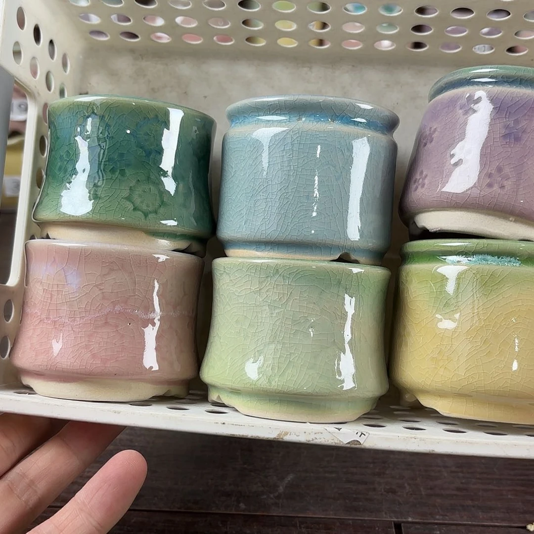 陶瓷量货/口5-6高深浅搭配发6个