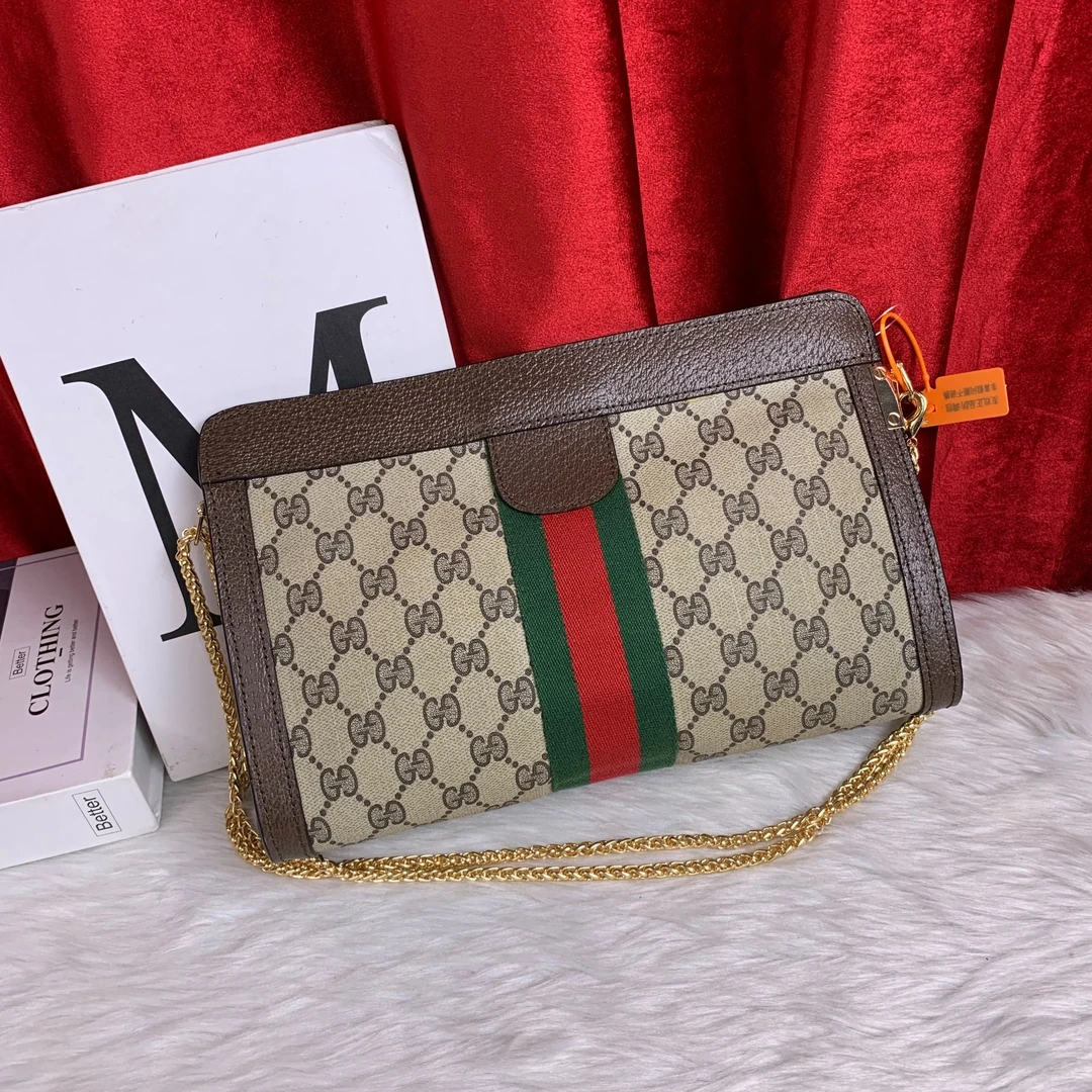 95新 GUCCI/古驰 老花夹子包/WJ09108019/8019/修复品