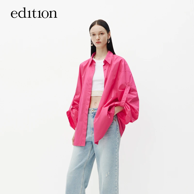 【赵老板专属】edition可调节廓形袖宽松衬衫#EBC3SHT004