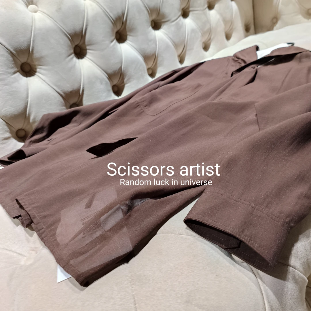【Scissors artist】高端设计师走秀女装衬衫4285