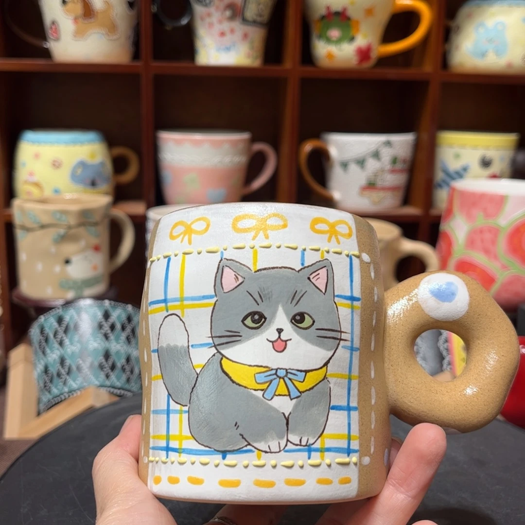 陶摆件景德镇陶瓷马克杯