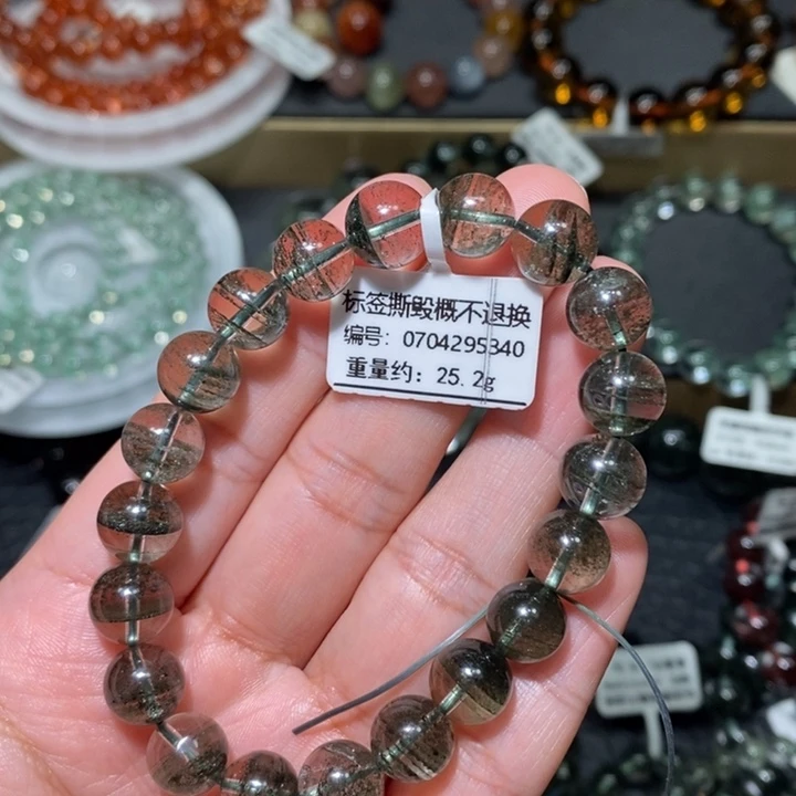 水晶未镶嵌手链绿幽灵手链