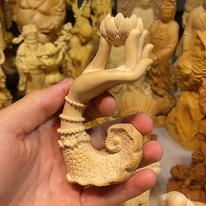 欧***年黄杨木瑕疵妙手生花