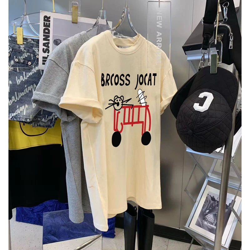 港味ins小猫t新款夏季情侣装潮牌圆领纯棉短袖休闲洋气女半袖上衣