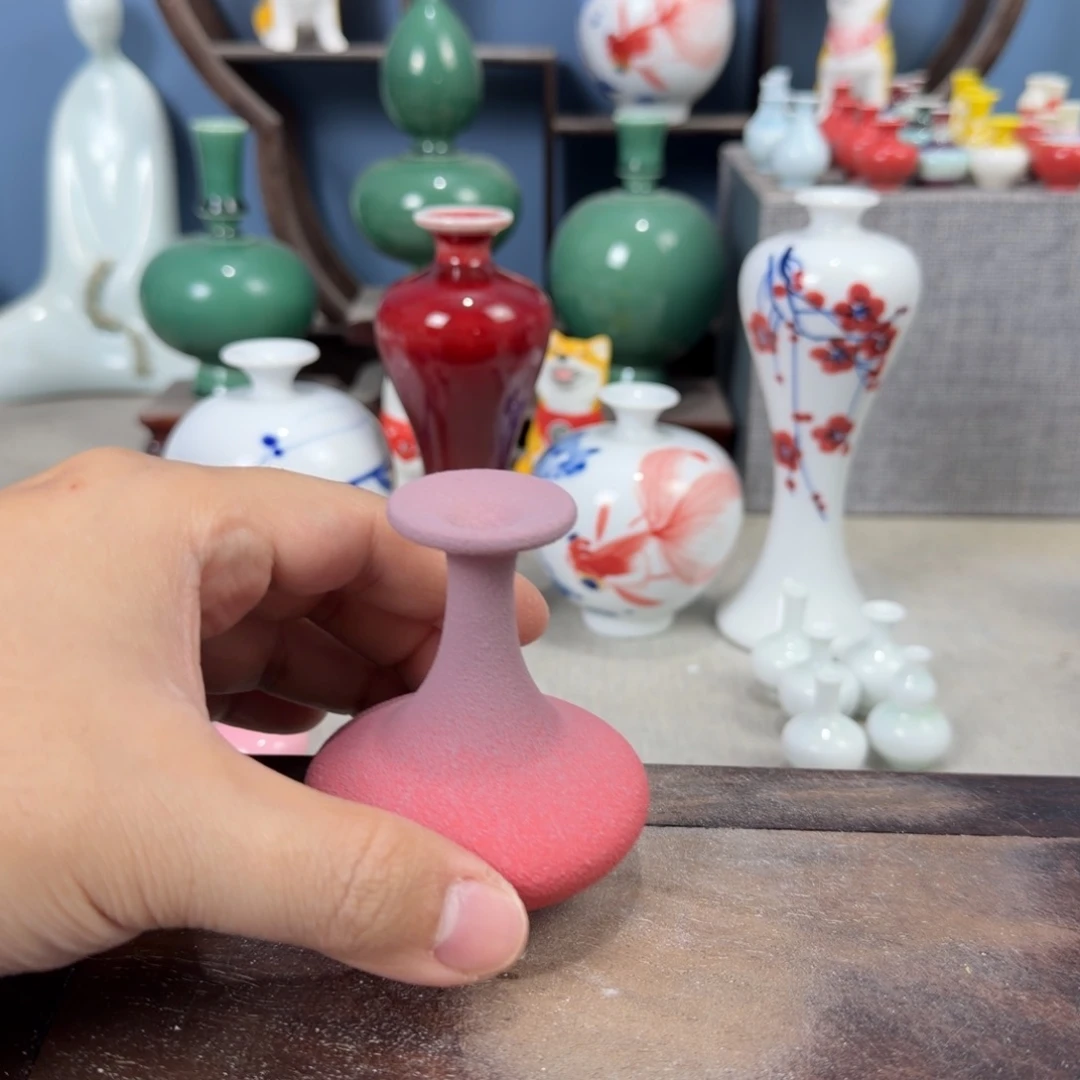 陶瓷手工小花器摆件