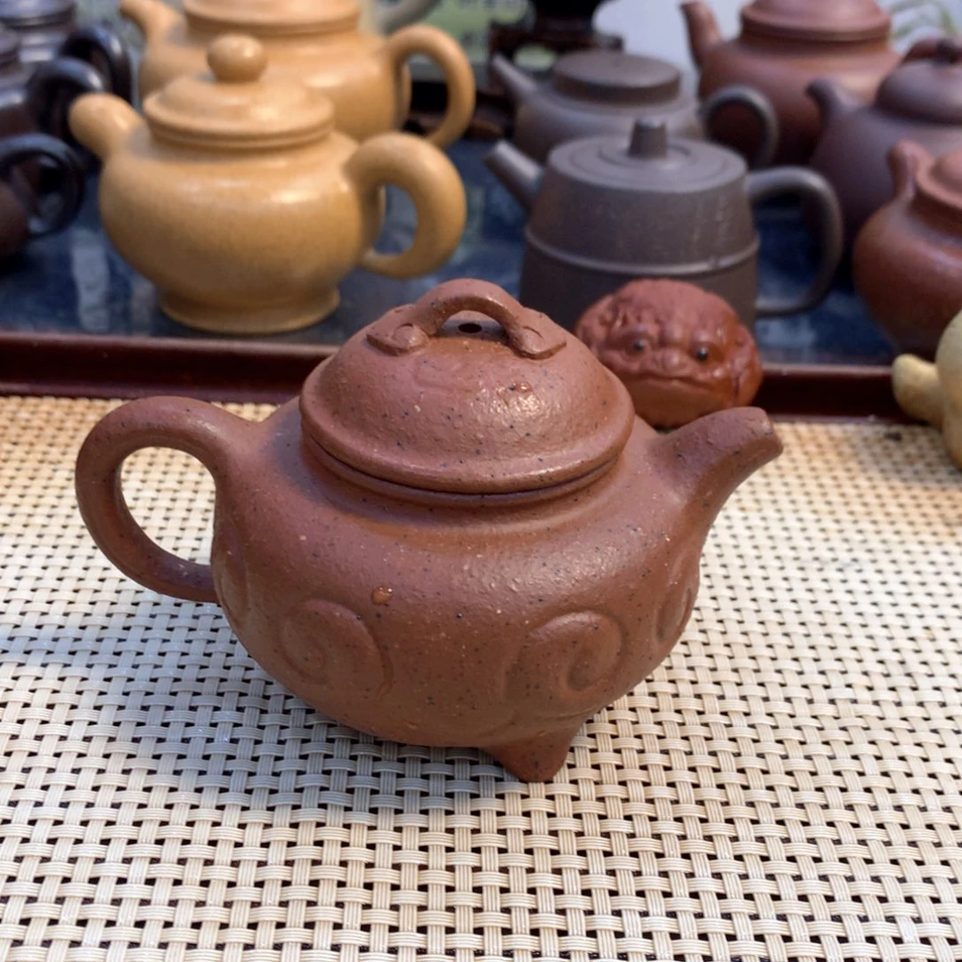 茶壶紫砂宜兴原矿老朱泥160cc