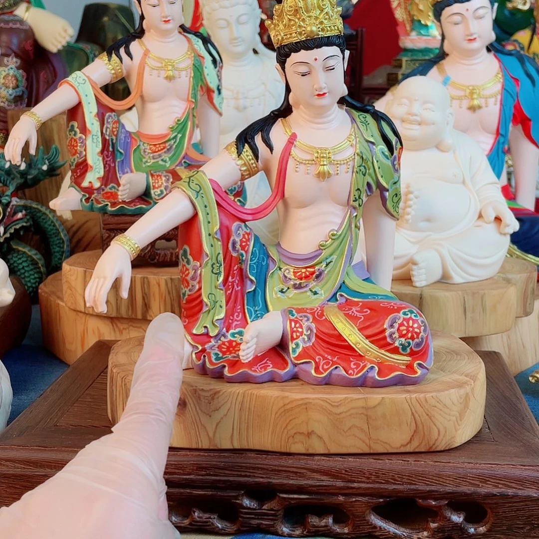 木***腾石材自在观音摆件