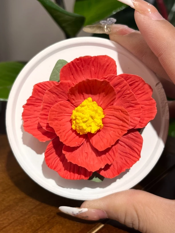 女神节送礼必备捏花雕花手工制作香薰玫瑰牡丹陶瓷花