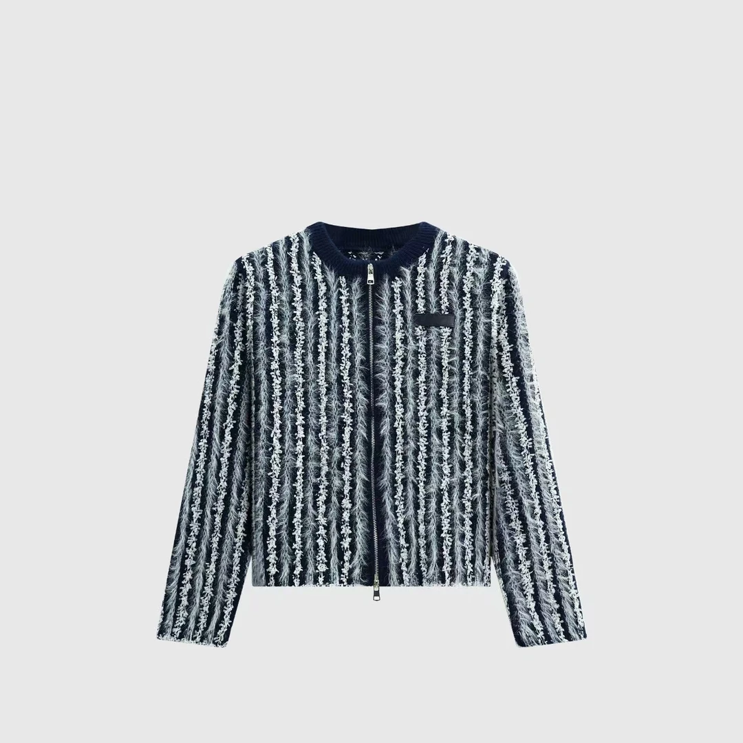 冬季时尚休闲设计师羊毛简约针织衫DY1040