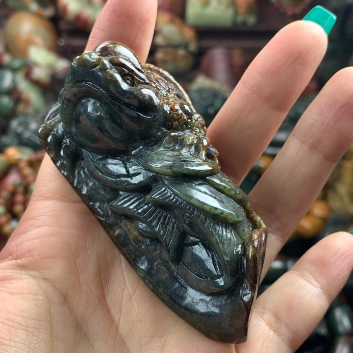 岫岩河磨玉（透闪石质玉）把件未镶嵌