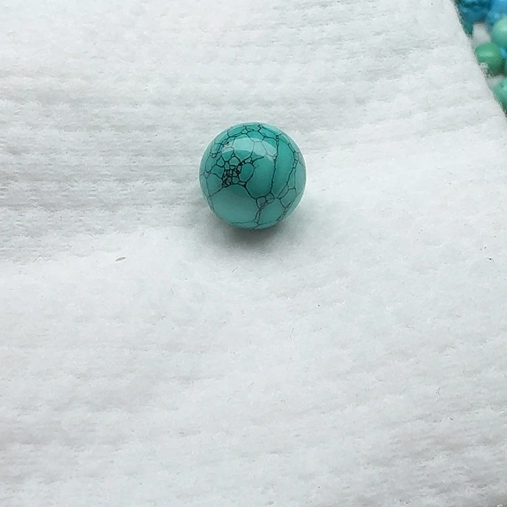 尺寸：16绿水草纹圆珠 单珠一颗