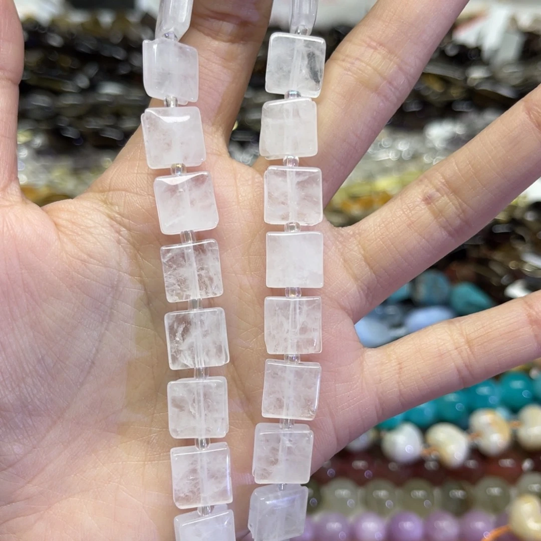 未镶嵌水晶颈饰天然白水晶卡10➕长条38厘米