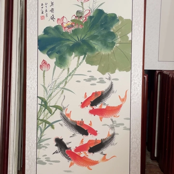 国画带框尺寸63*123厘米