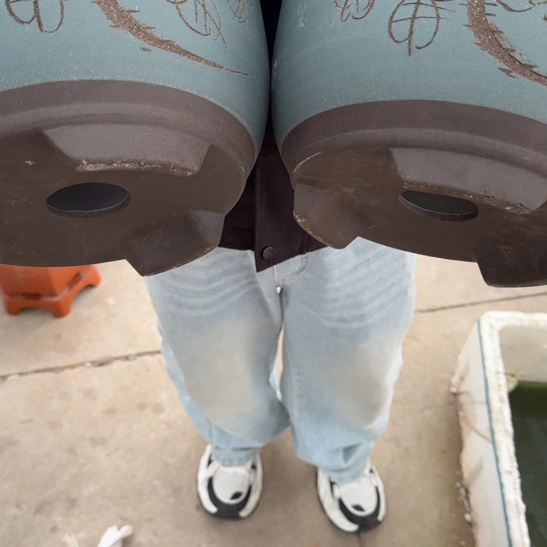 紫砂花盆口径23.14口径