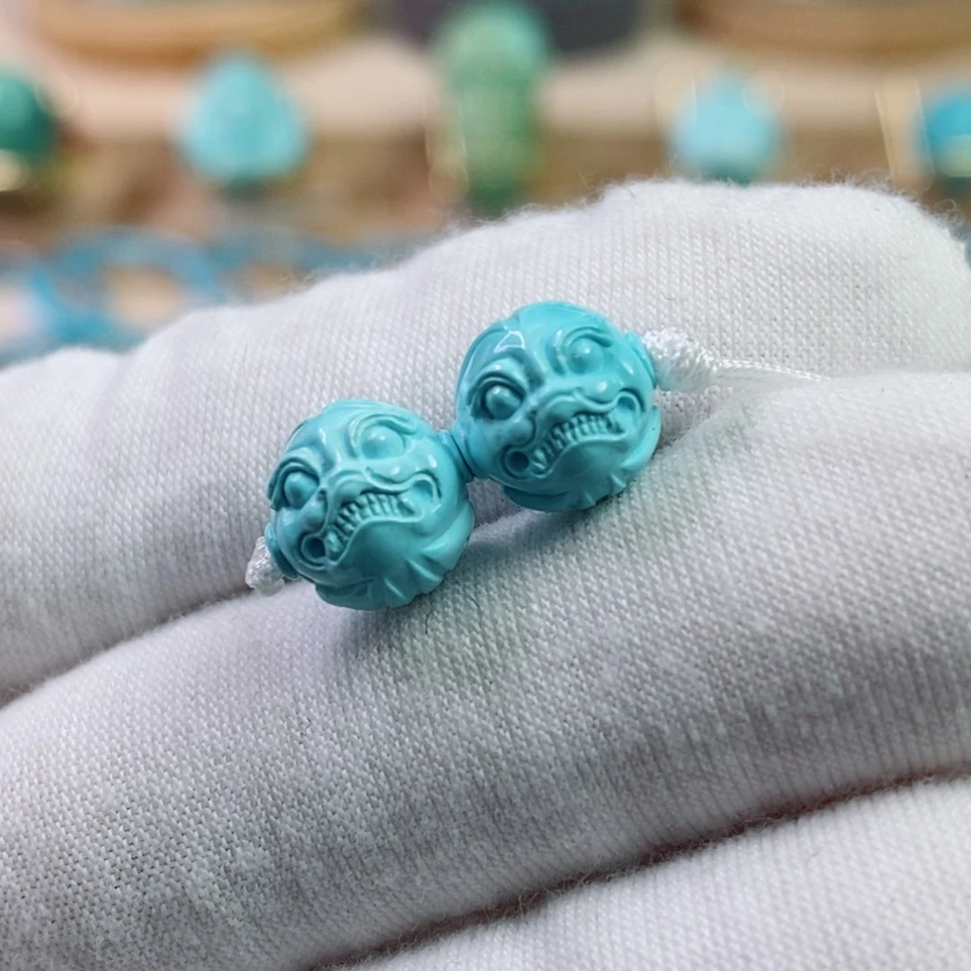 绿松石未镶嵌珠宝奇石9.3mm