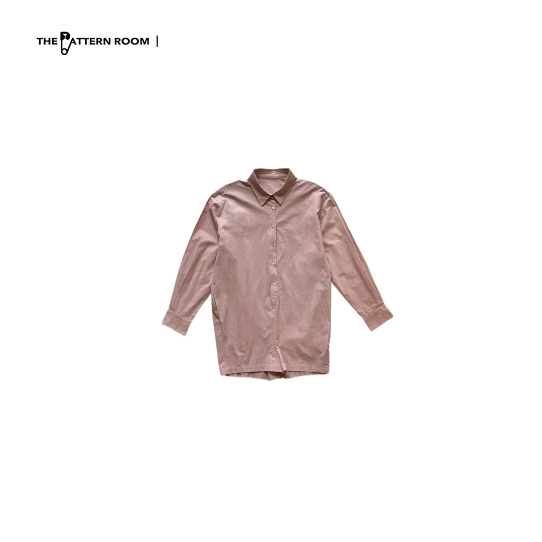 The pattern room | 松弛时髦精雾面定染衬衫连体裤