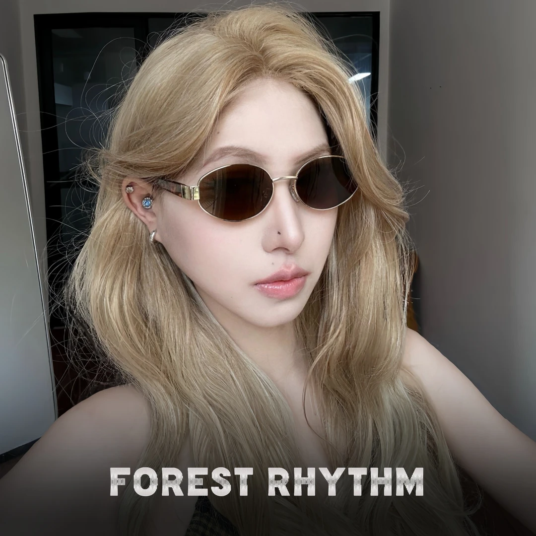 复古港风玳瑁墨镜女高级感近视带度数椭圆形太阳眼镜防紫外线开车