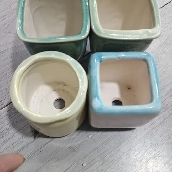 微瑕陶瓷花盆满12包邮