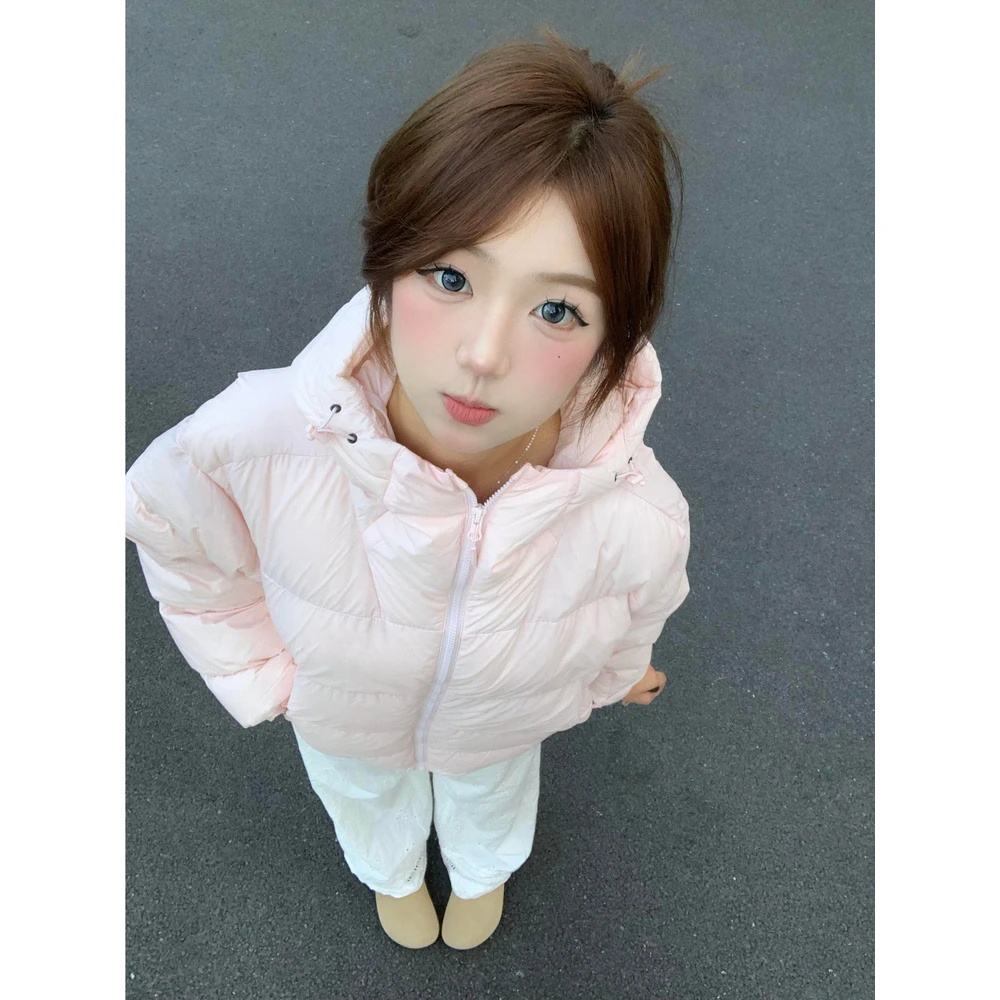 棉服女短款2025年冬装新款棉袄棉衣连帽小个子面包服加厚外套保暖