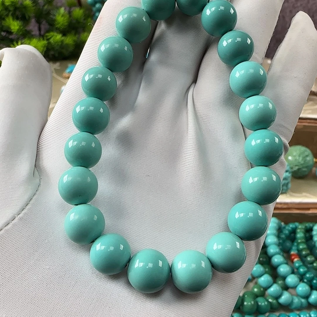 绿松石未镶嵌手串9.5mm