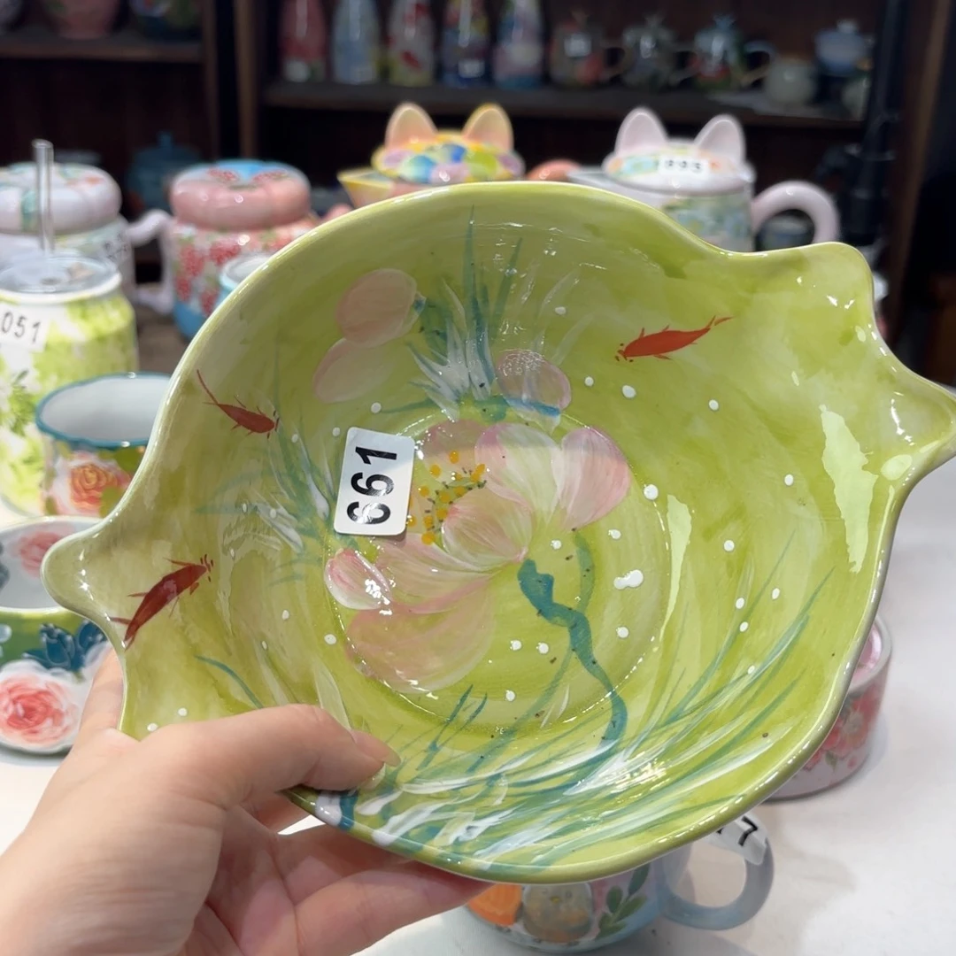 景德镇手绘高温釉下彩陶瓷茶具
