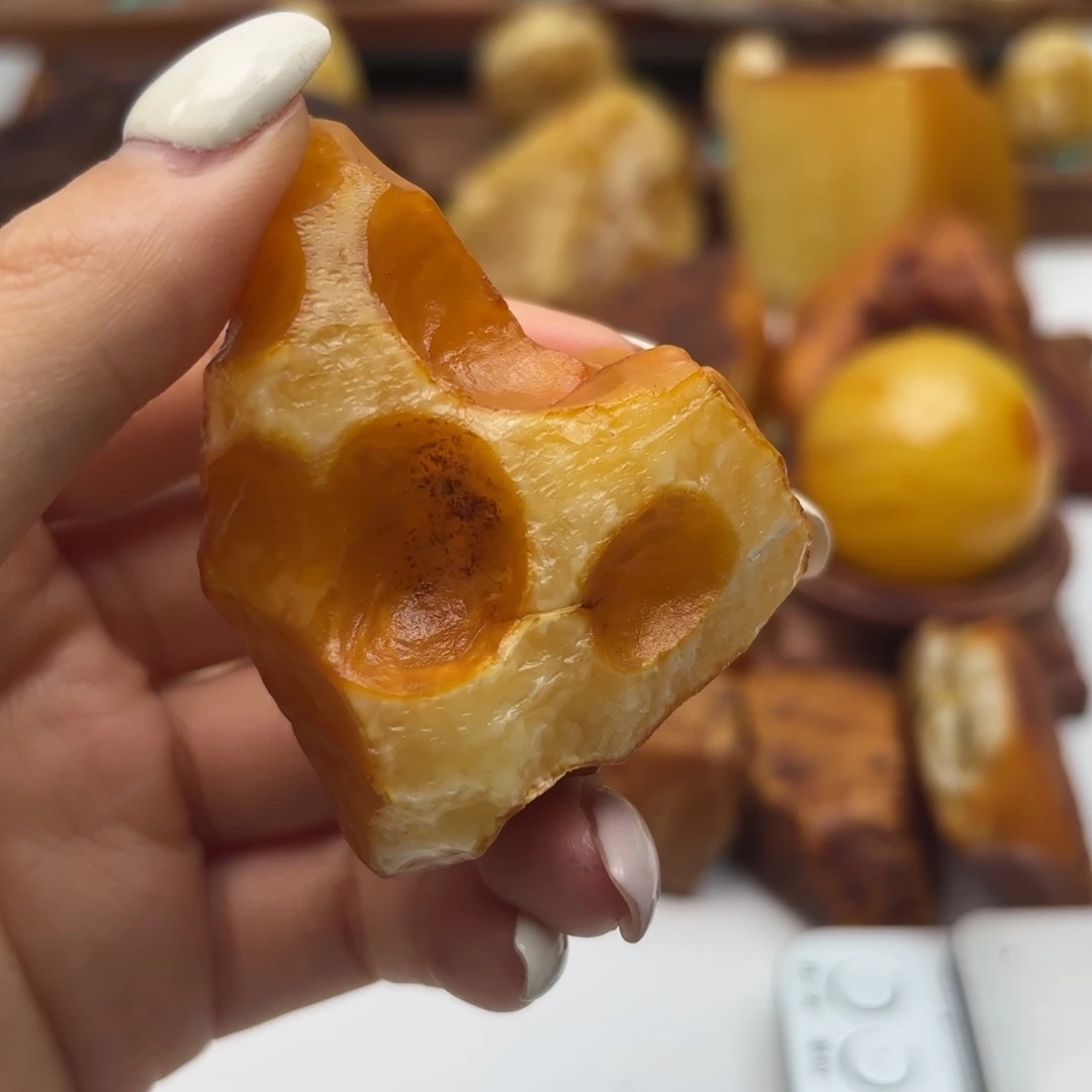 时***࿐定制琥珀未镶嵌不退不换