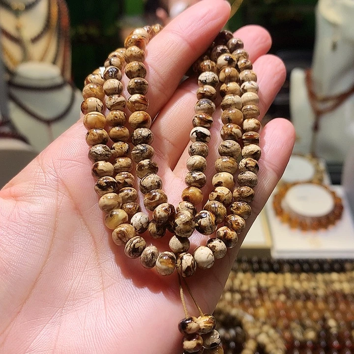 未镶嵌琥珀裸石6m干白花