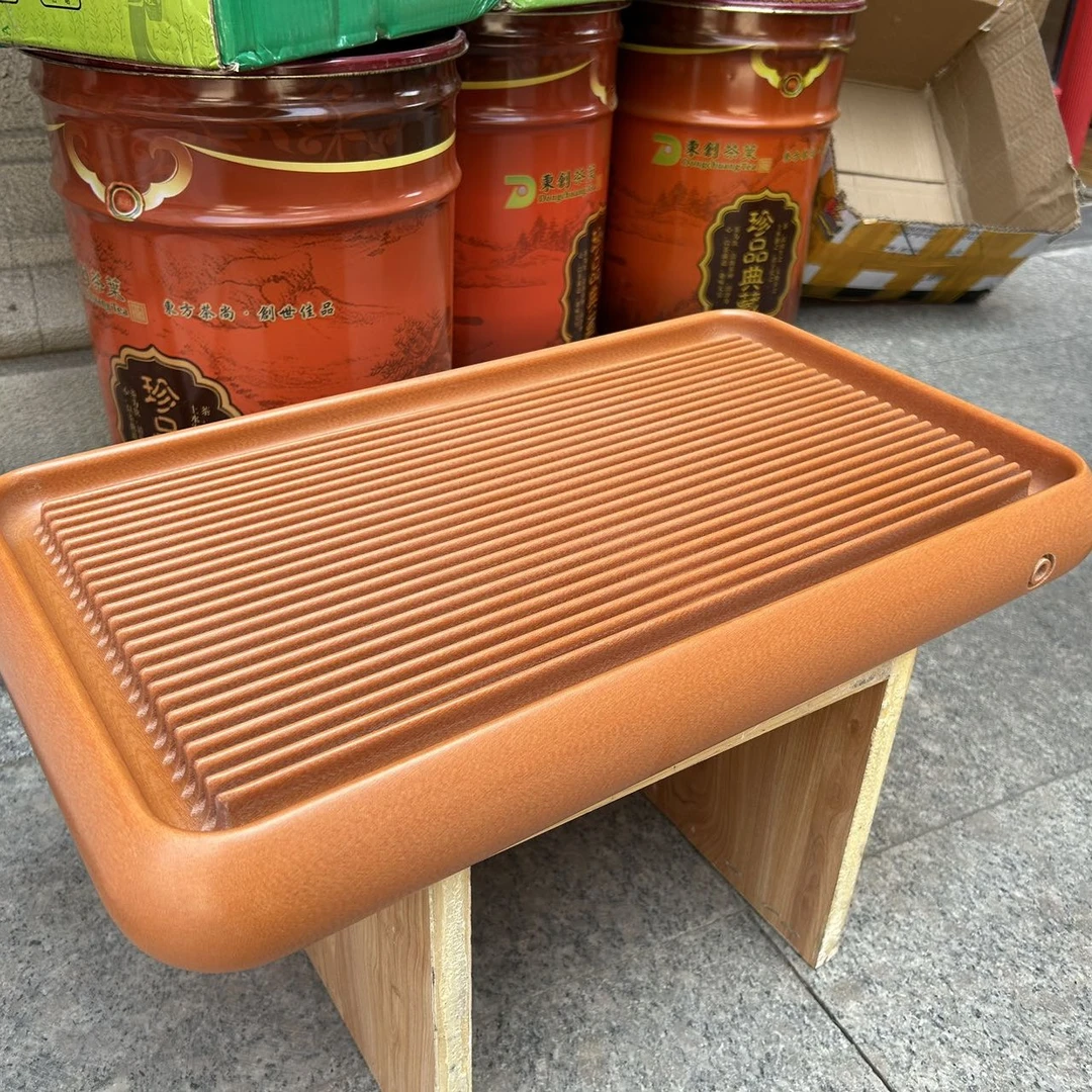 【泓璟】高端橙金龙鳞纹高密度精打磨素盘电木茶盘购买前看购买须知