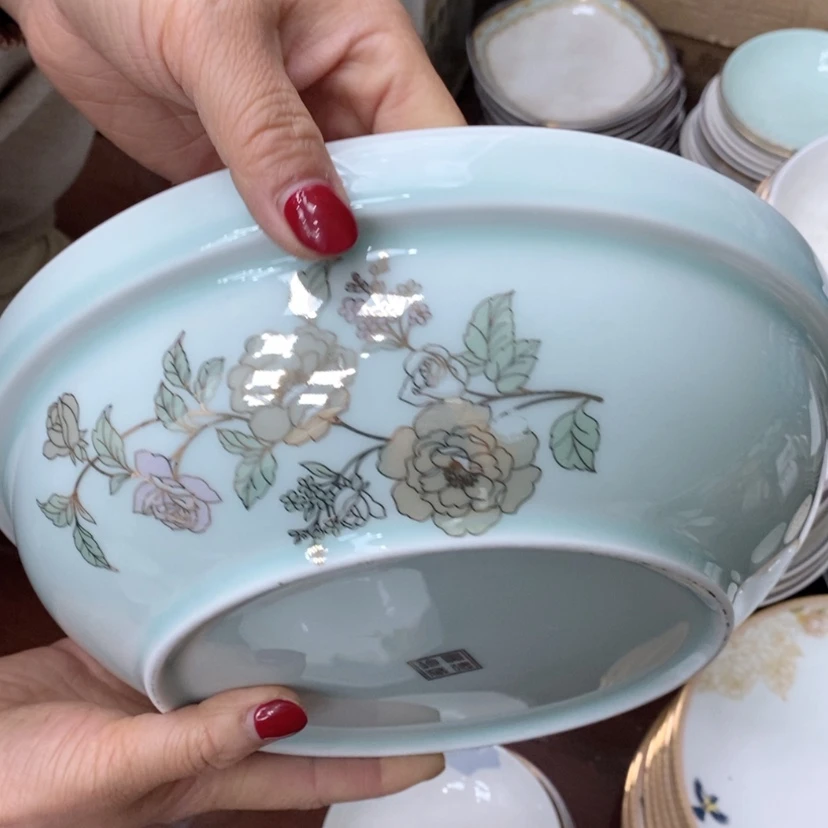 【闪购商品】钛合金花西子汤碗
