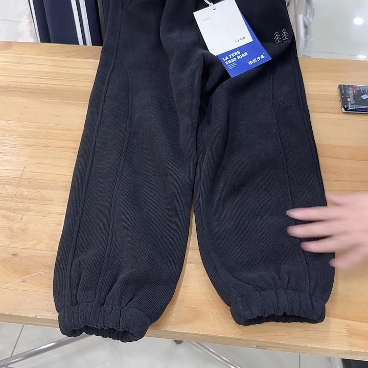 140码一体绒加厚裤子