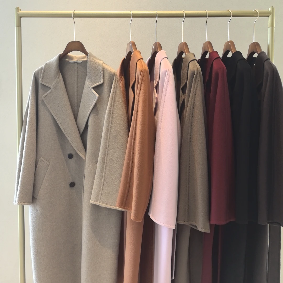 百美恒100%纯山羊绒大衣