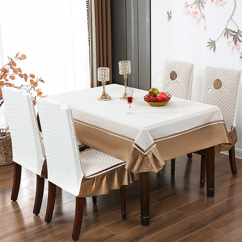 中式高档通用加厚椅子套凳子套餐桌布餐椅垫套装连体家用防滑坐垫