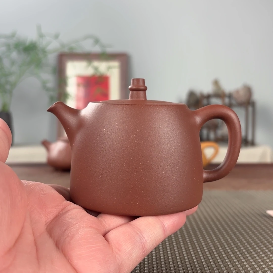 保***副紫砂茶壶微瑕黄龙山原矿紫砂壶