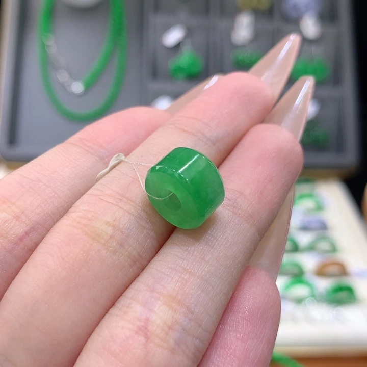 未镶嵌戒指翡翠福****球路路通