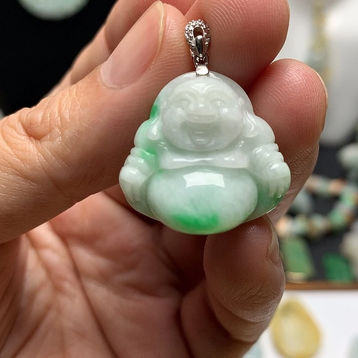 翡翠未镶嵌颈饰天然A货翡翠