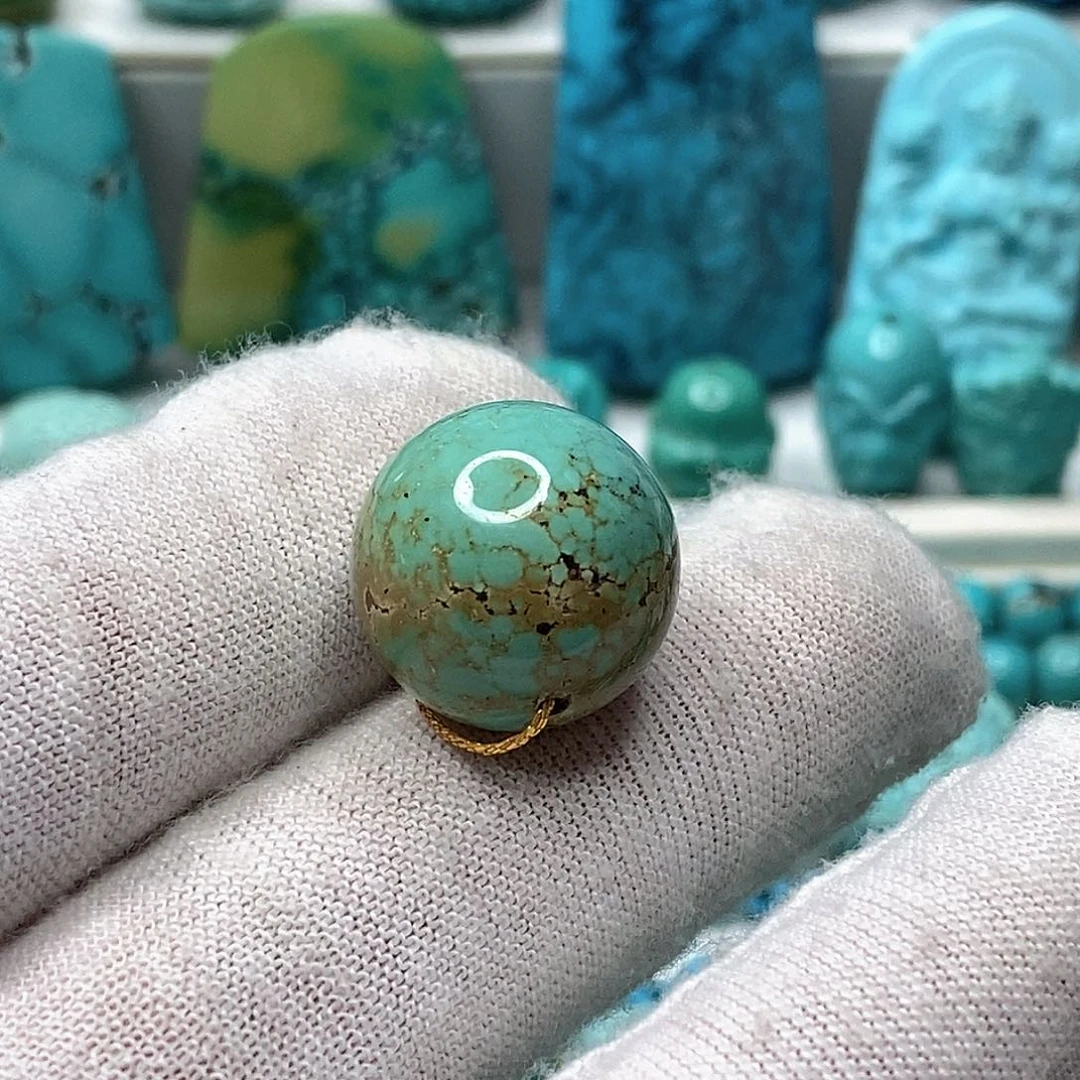 绿松石未镶嵌天然原矿 地大质检