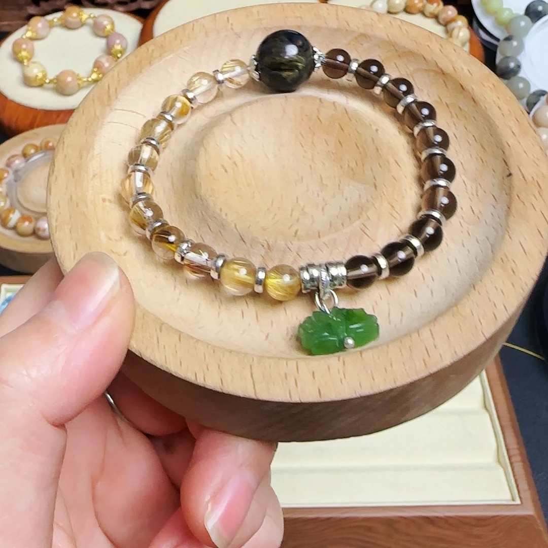 发晶手链银S925镶嵌嗳****